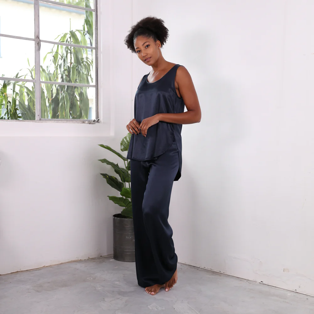 PJ Harlow Jolie Satin Pajama Pant Accents Home Gifts