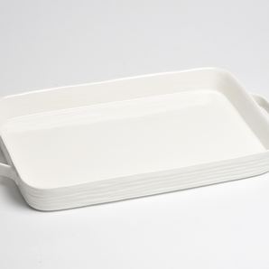 Pampa Bay Le Blanc Rectangular Tray with Handles
