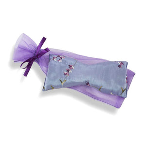 Lilac Embroidered Lavender Eye Pillow