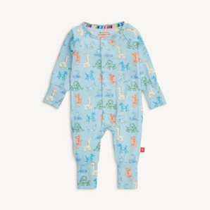 Magnetic Me Blue Party Animals Convertible Coverall