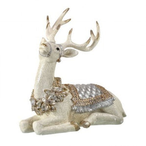 Ivory/Champagne Deer with Saddle