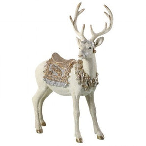 Ivory/Champagne Deer with Saddle