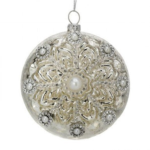 Pearl Disk Ornament