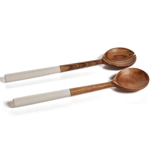 Mango Wood Salad Server Set