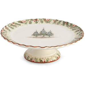 Arte Italica Natale Cake Stand