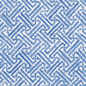 Fretwork Blue Cocktail Napkin