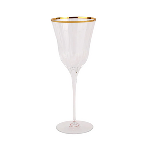 Natalia Gold Wine Glass