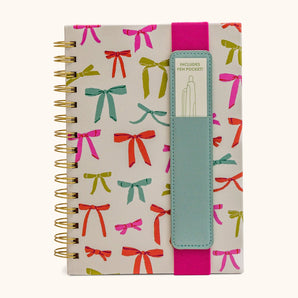 Put A Bow On It Notebook with Pen Pocket