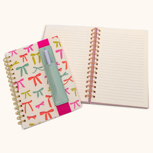 Put A Bow On It Notebook with Pen Pocket