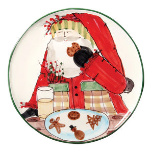 Vietri Old St Nick 2025 Santa with Cookies Platter