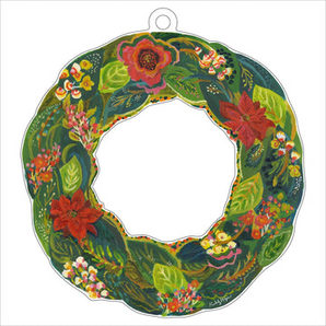 XL Poinsettia Acrylic Wreath