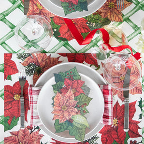 Festive Poinsettia Placemats