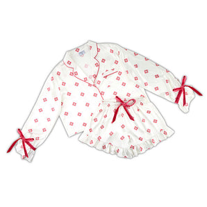 Velvet Moroccan Bow Two Piece Set