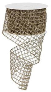 Gold Tinsel 2.5" Mesh