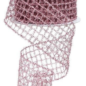 2.75" Pink Mesh Ribbon