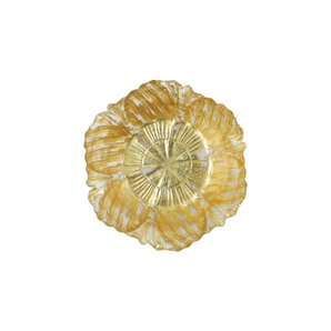 Rufolo Small Glass Gold Flower Bowl