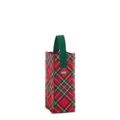 Swig Christmas Plaid Reusable Wine Bag