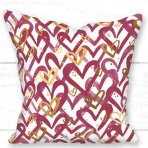 Greek Open Heart Pillow