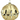 Gold Glass Flower Ball Ornament