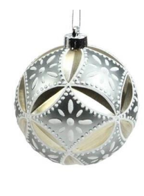 Large Floral Daisy Ball Ornament