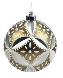 Large Floral Daisy Ball Ornament