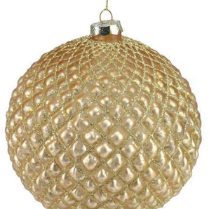 Large Gold Diamond Giltter Ornament