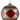 Red/Blue Mercury Glass Ball Ornament