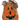 Small Orange Jack-O-Lantern Wooden Pumpkin