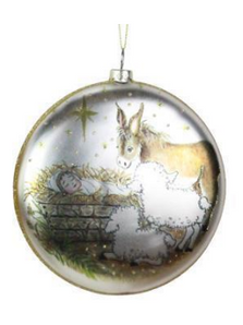 Large Nativity Disc Ornament