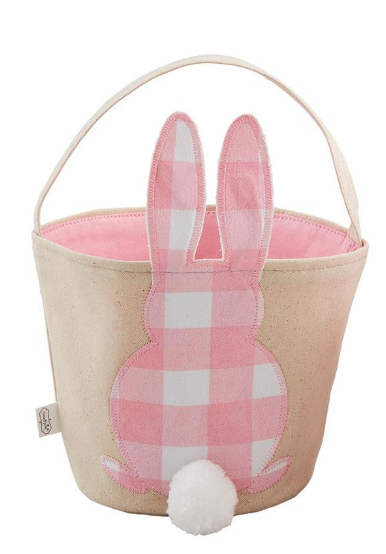 Checkered Bunny Basket
