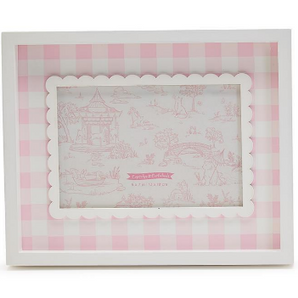 Pink Gingham Photo Frame