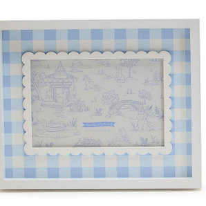 Blue Gingham Photo Frame