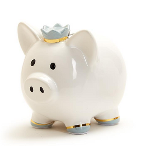 Piggy Bank with Crown