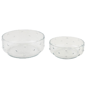 Hobnail Glass Salad Bowl