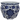 Blue and White Large Octagonal Planter