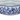 Blue and White Oval Planter