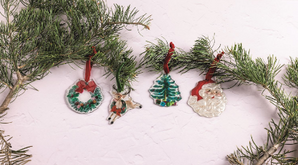 Classic Christmas Glass Ornament