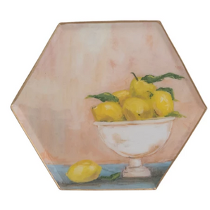Hexagon Enamel Tray