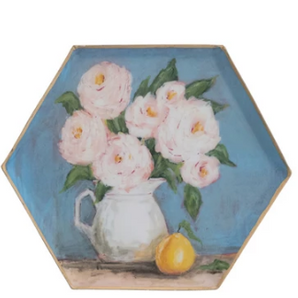 Hexagon Enamel Tray