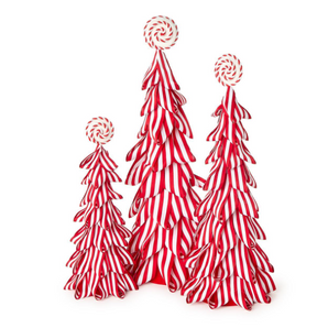 Peppermint Striped Ribbon Tree