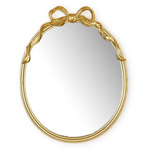 Gold Mirror With Accent Bow