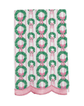 Rosy Wreaths Tea Towel