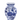 8" Square Mouth Floral Chinoiserie Vase