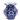 7.5" Dark Blue Chinoiserie Fluted Vase