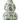 Green Floral Stoneware Vase