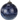 Navy Marble Glass Ornament