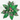 Green Velvet Glitter Poinsettia Clip