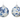 Blue/White Chinoiserie Ball Ornament