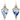 Blue/White Chinoiserie Finial Ornament