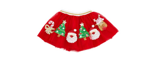 Red Christmas Sequin TuTu